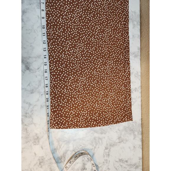 J.Jill Wearever Women's Brown Polka Dot Wide Leg Crop Pull‎ On Pants Size L - Picture 7 of 8